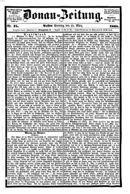 Donau-Zeitung Sonntag 15. März 1868