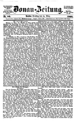 Donau-Zeitung Dienstag 24. März 1868