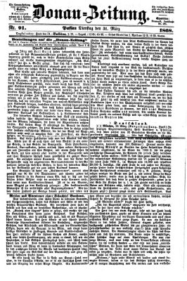 Donau-Zeitung Dienstag 31. März 1868