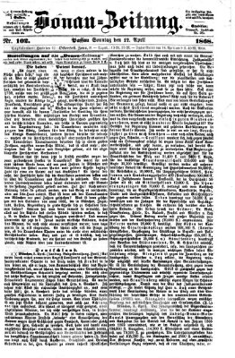 Donau-Zeitung Sonntag 12. April 1868