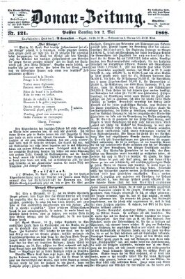 Donau-Zeitung Samstag 2. Mai 1868