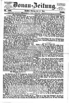 Donau-Zeitung Montag 11. Mai 1868