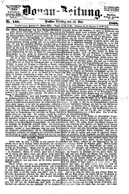 Donau-Zeitung Dienstag 19. Mai 1868