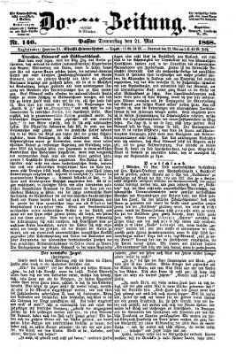 Donau-Zeitung Donnerstag 21. Mai 1868