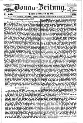 Donau-Zeitung Sonntag 24. Mai 1868