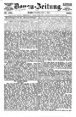 Donau-Zeitung Samstag 4. Juli 1868