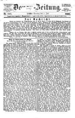 Donau-Zeitung Sonntag 5. Juli 1868