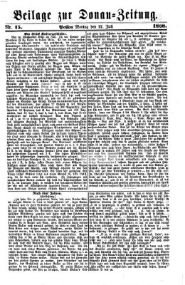 Donau-Zeitung Montag 27. Juli 1868