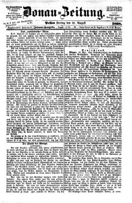 Donau-Zeitung Freitag 21. August 1868