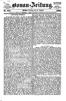 Donau-Zeitung Dienstag 25. August 1868