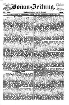 Donau-Zeitung Samstag 29. August 1868