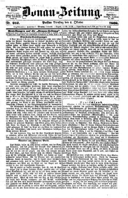 Donau-Zeitung Dienstag 6. Oktober 1868