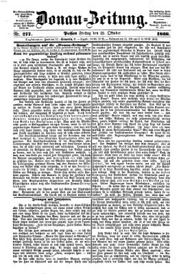 Donau-Zeitung Freitag 23. Oktober 1868