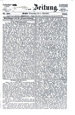 Donau-Zeitung Donnerstag 5. November 1868