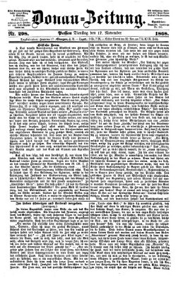 Donau-Zeitung Dienstag 17. November 1868