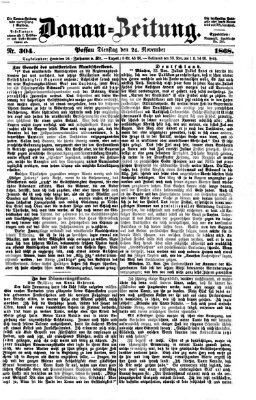 Donau-Zeitung Dienstag 24. November 1868