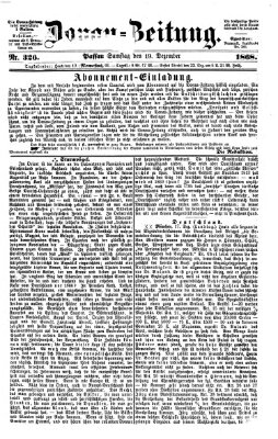 Donau-Zeitung Samstag 19. Dezember 1868