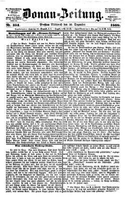 Donau-Zeitung Mittwoch 30. Dezember 1868