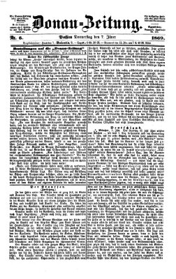 Donau-Zeitung Donnerstag 7. Januar 1869