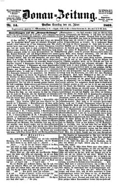 Donau-Zeitung Samstag 16. Januar 1869