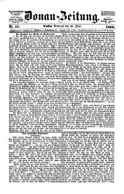 Donau-Zeitung Mittwoch 20. Januar 1869