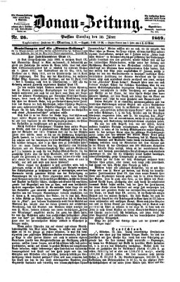 Donau-Zeitung Samstag 30. Januar 1869