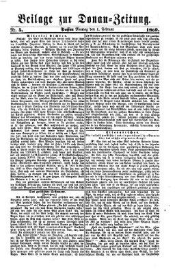 Donau-Zeitung Montag 1. Februar 1869