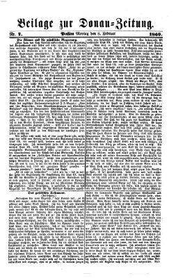 Donau-Zeitung Montag 8. Februar 1869