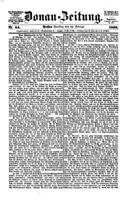 Donau-Zeitung Samstag 20. Februar 1869