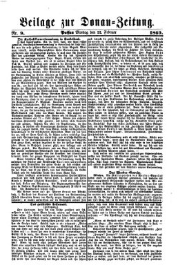 Donau-Zeitung Montag 22. Februar 1869