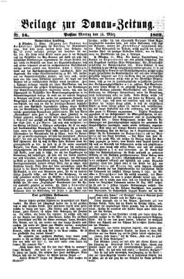 Donau-Zeitung Montag 15. März 1869