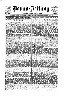 Donau-Zeitung Samstag 20. März 1869