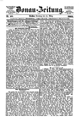 Donau-Zeitung Sonntag 21. März 1869