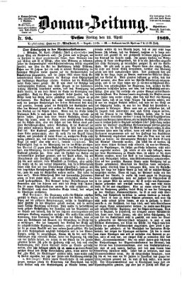 Donau-Zeitung Freitag 23. April 1869