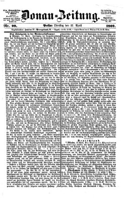 Donau-Zeitung Dienstag 27. April 1869