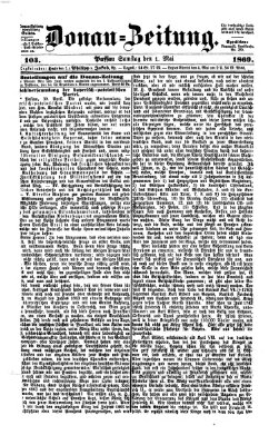 Donau-Zeitung Samstag 1. Mai 1869