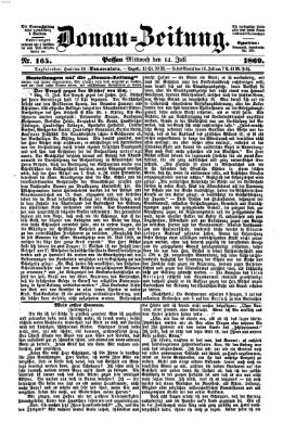 Donau-Zeitung Mittwoch 14. Juli 1869