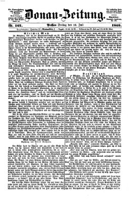 Donau-Zeitung Freitag 16. Juli 1869