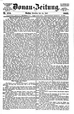 Donau-Zeitung Samstag 24. Juli 1869