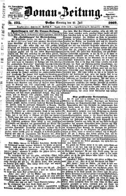 Donau-Zeitung Sonntag 25. Juli 1869