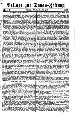 Donau-Zeitung Montag 26. Juli 1869