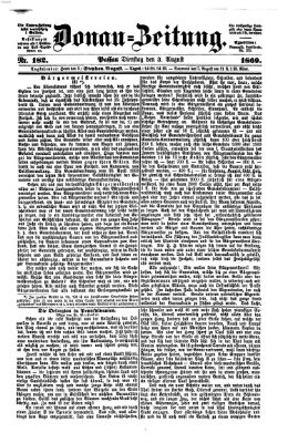 Donau-Zeitung Dienstag 3. August 1869