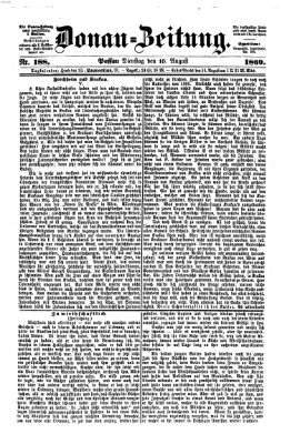 Donau-Zeitung Dienstag 10. August 1869