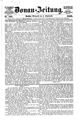 Donau-Zeitung Mittwoch 8. September 1869