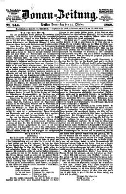 Donau-Zeitung Donnerstag 14. Oktober 1869