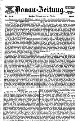 Donau-Zeitung Mittwoch 20. Oktober 1869