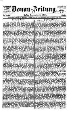 Donau-Zeitung Sonntag 24. Oktober 1869