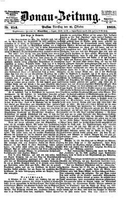 Donau-Zeitung Dienstag 26. Oktober 1869