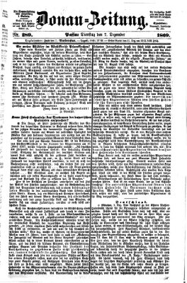 Donau-Zeitung Dienstag 7. Dezember 1869