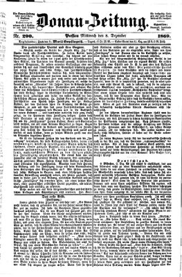 Donau-Zeitung Mittwoch 8. Dezember 1869